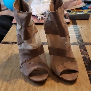 High Heeled Peep-toe Booty